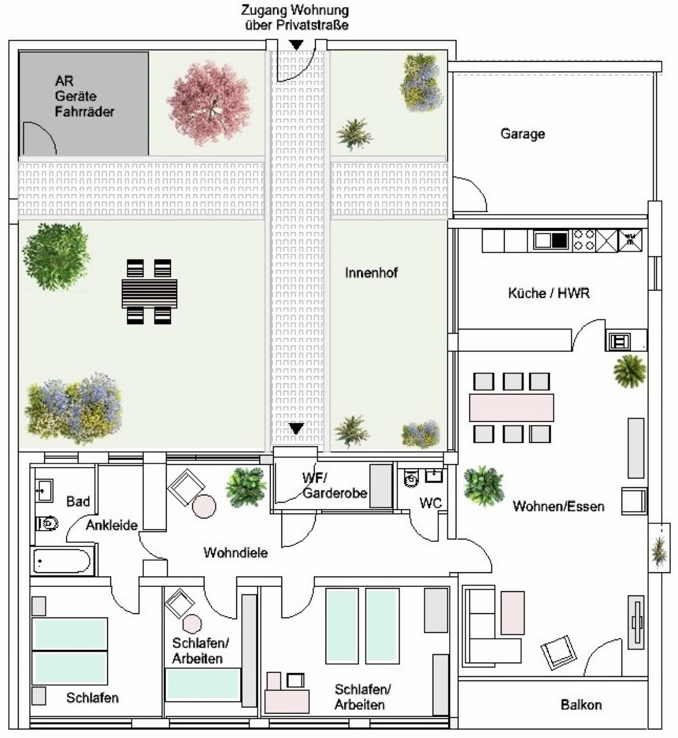 Innenansicht der Ferienwohnung 4